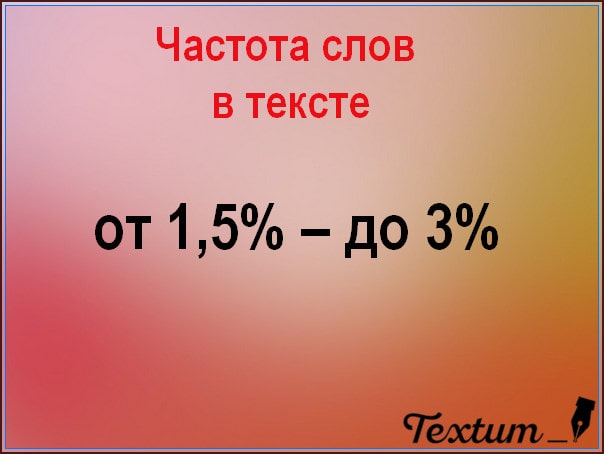 Частота слов в тексте