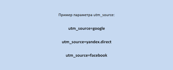 Пример utm_source